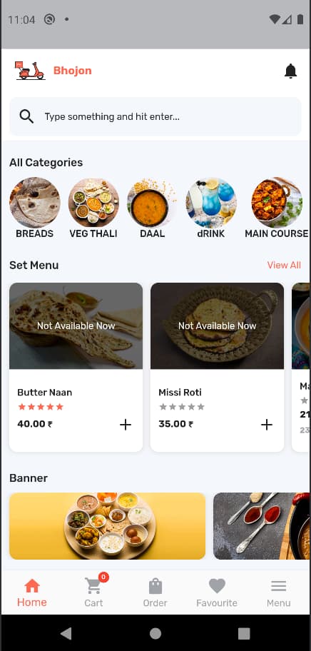 Bhojon app screenshot